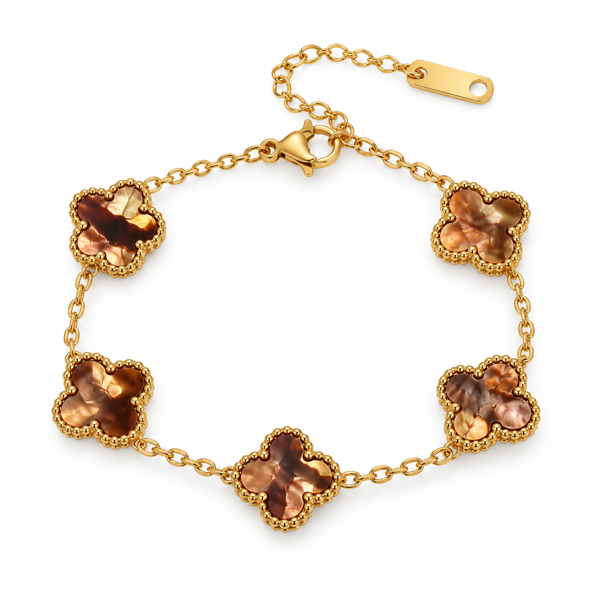 Brown Clover Bracelet